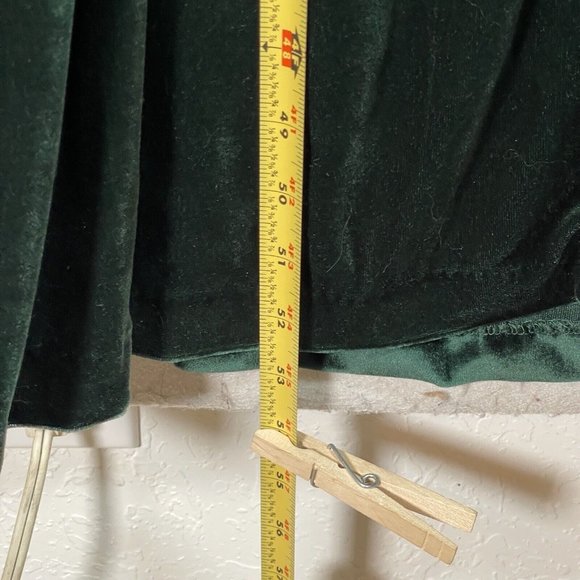 VTG Saybury Womens Velour Full‎ Zip Robe Size S Green Loungewear Long Sleeve - Picture 7 of 10